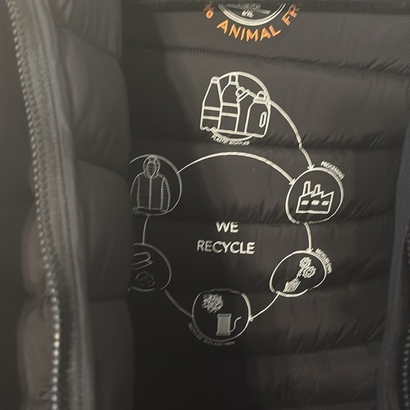 Save the Duck Plumtech Synthetic Recycled Down Removable Hooded Puffer Jacket - Picture 3 of 12